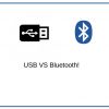 USB connection and Bluetooth wireless connection